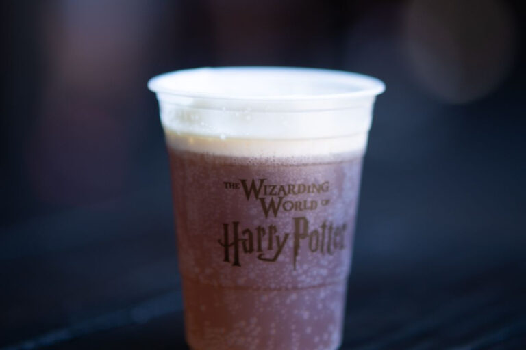A cup of Butterbeer sold at the Wizarding World of Harry Potter in Universal Orlando