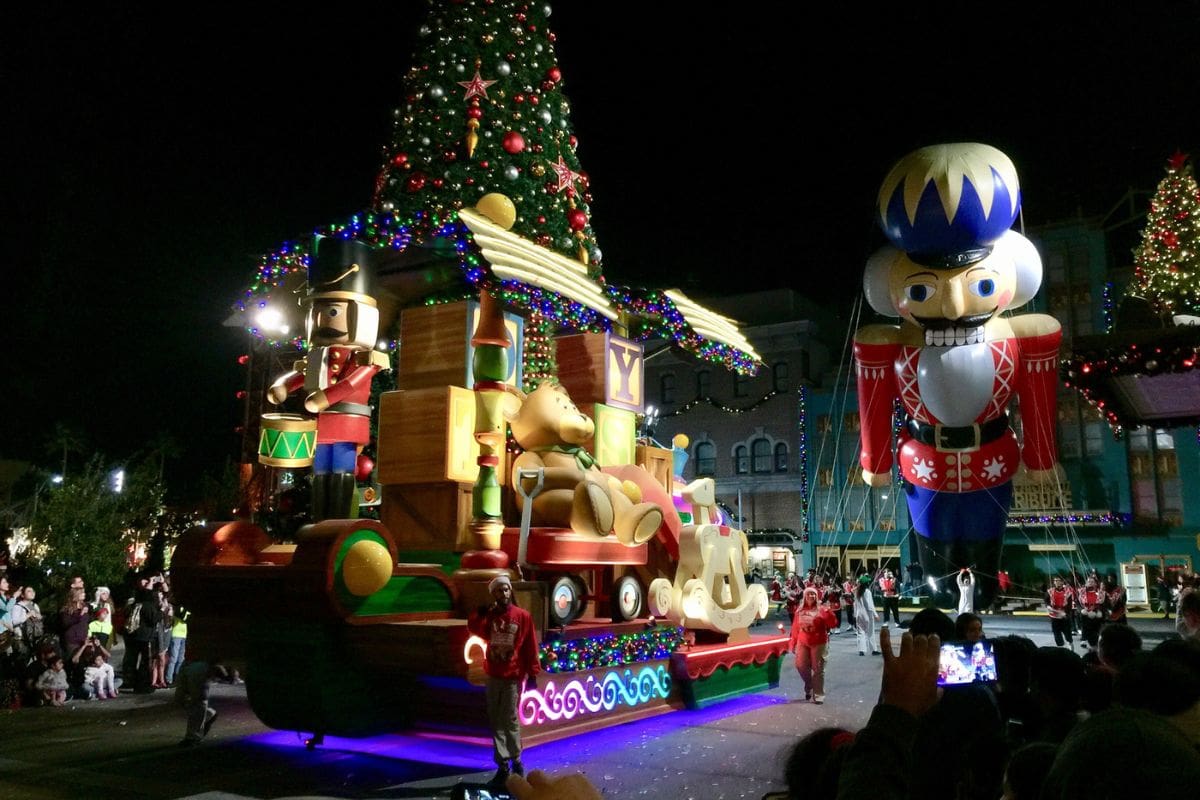 Christmas celebration at Universal Studios Orlando Florida