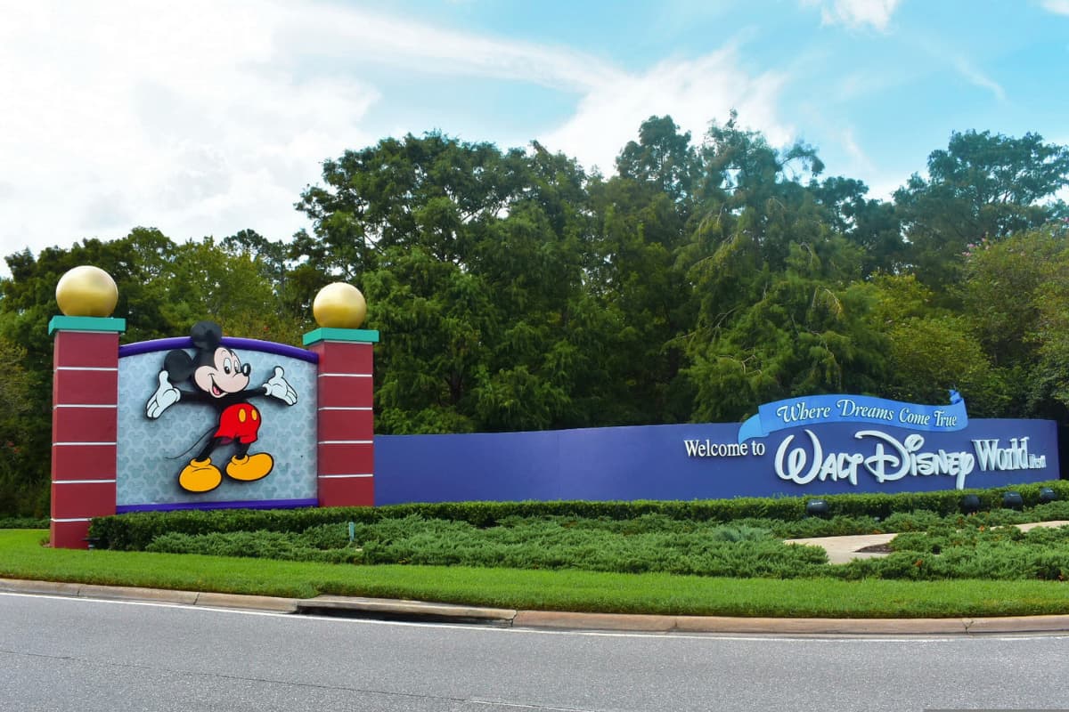 Entrance gate to Walt Disney World