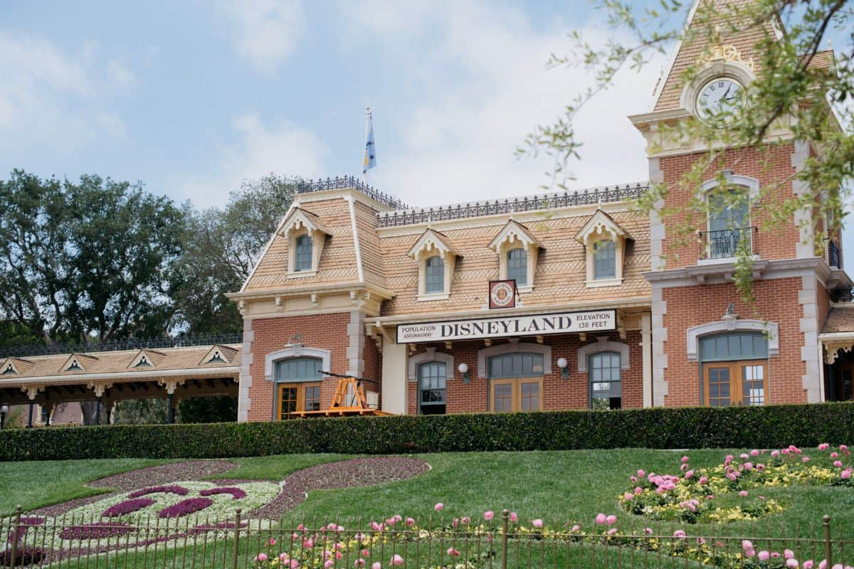 Exterior of the main entrance of Disneyland