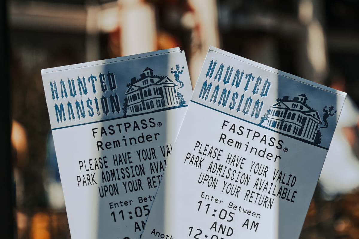 Two tickets to the Haunted Mansion at Disneyland