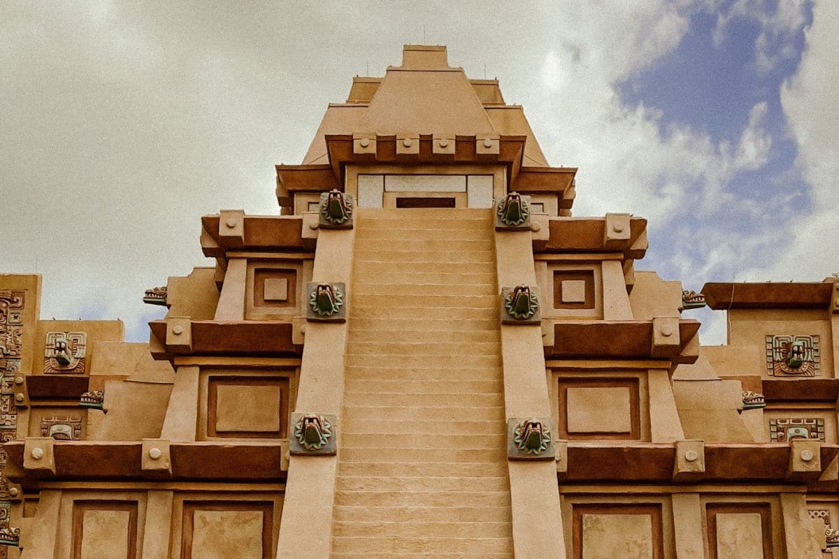 Building façade of the Mexico pavilion at the World Showcase in EPCOT