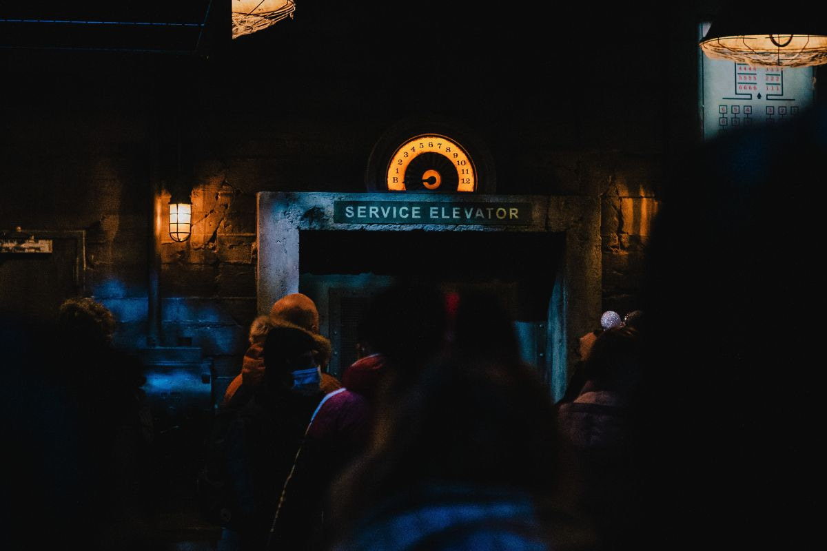 The elevator in the Twilight Zone Tower of Terror